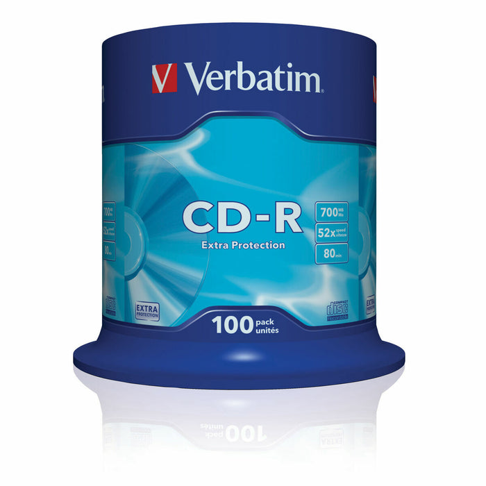 CD-R Verbatim 43411 52x 700 MB (100 Stuks)