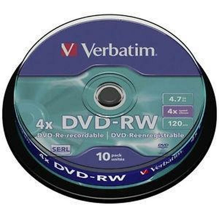 DVD-RW Verbatim DVDVER00072B 10 Stuks