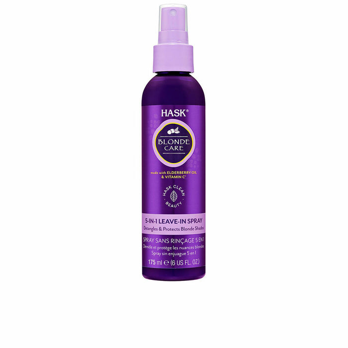 Anti-Krul Spray HASK Blonde Care Kleurneutraliserende 175 ml