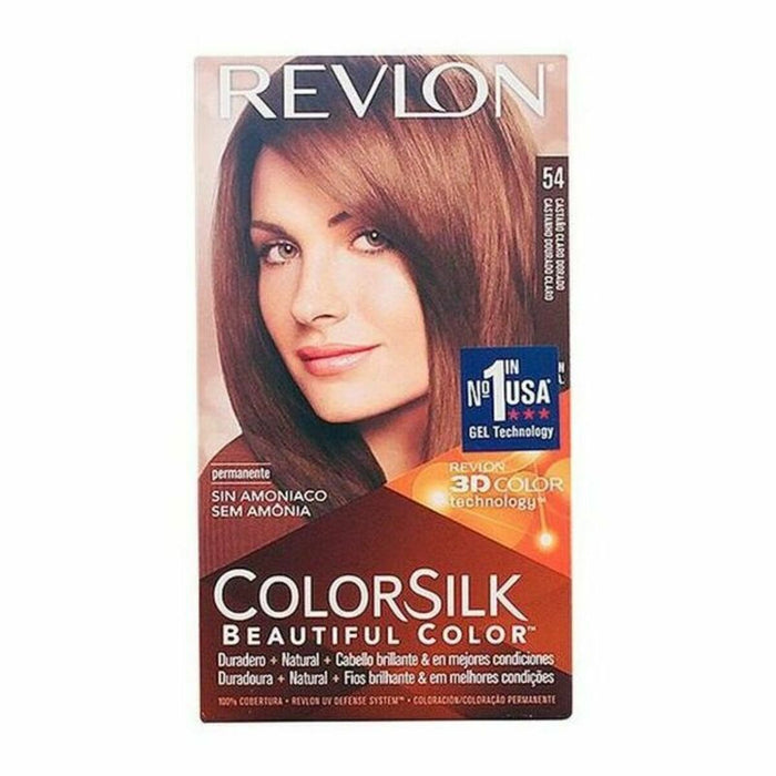 Haarkleur Zonder Ammoniak Colorsilk Revlon PPAX1183540 Licht Goudbruin (1 Stuks)