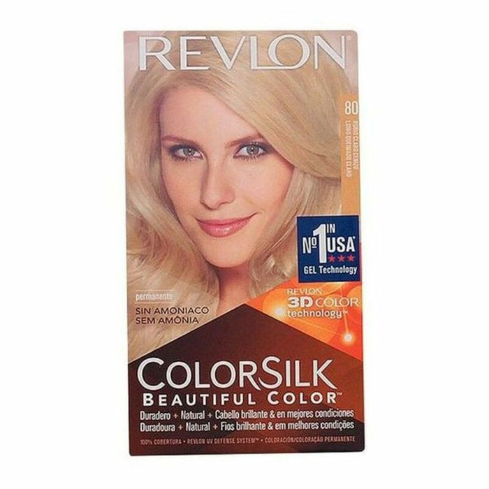 Haarkleur Zonder Ammoniak Colorsilk Revlon I0021838 Asblond (1 Stuks)