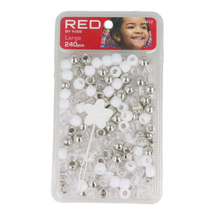 Kralen Red Kiss Kiss L Wit Zilverkleurig 240 Onderdelen