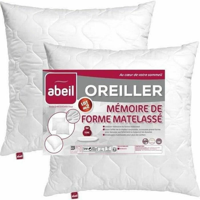 Kussen Abeil Memory Wit 60 x 60 cm