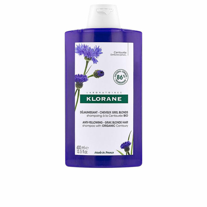 Kleurneutraliserende shampoo Klorane Centaureas Bio 400 ml