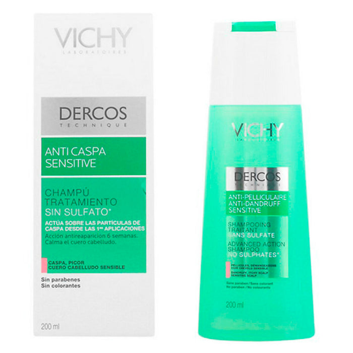 Anti-Roos Shampoo Dercos Vichy (200 m) Haar met roos