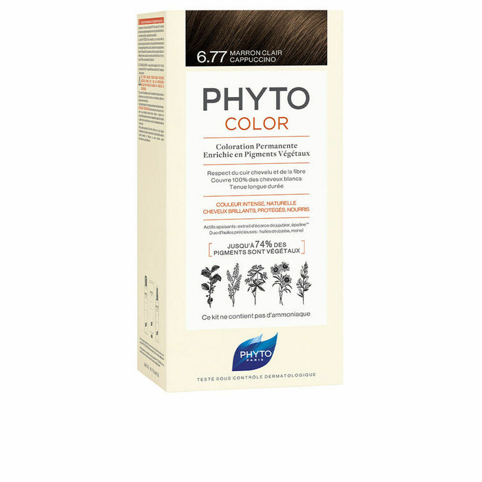 Permanente kleur PHYTO PhytoColor 6.77-marrón claro capuchino Geen ammoniak