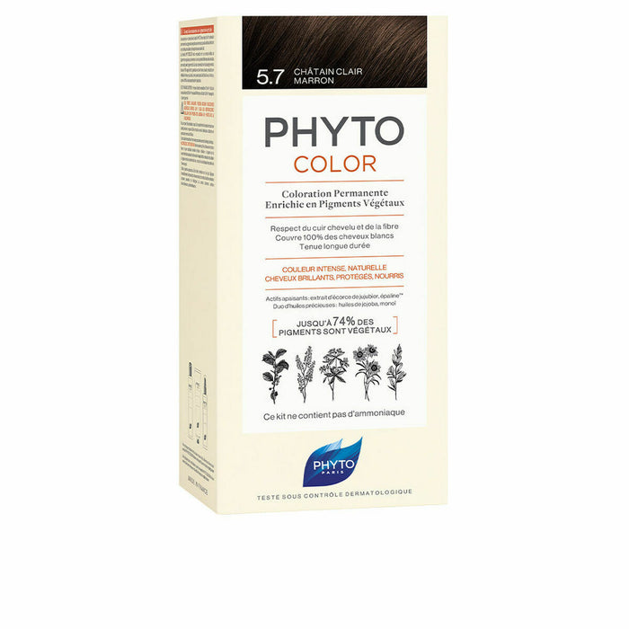 Permanente kleur PHYTO PhytoColor 5.7-castaño marrón claro Geen ammoniak