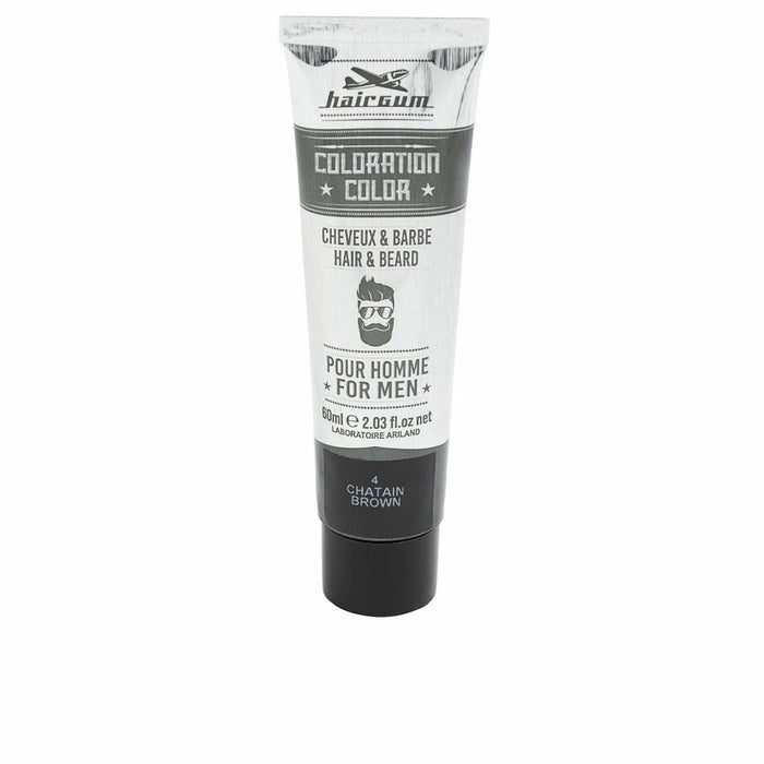 Permanente Kleur Hairgum COLORATION Bruin Nº4 Nº 4-Castano 60 g