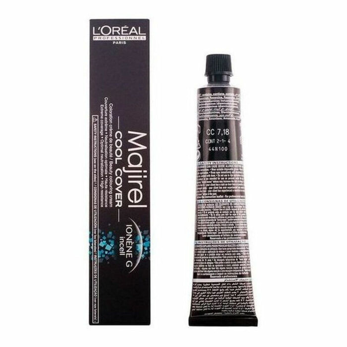 Permanente Kleur Majirel Cool-Cover L'Oreal Professionnel Paris LMCC718 Nº 7,18 50 ml