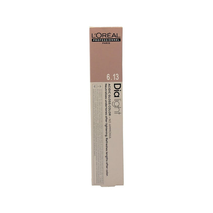 Permanente kleurcrème L'Oreal Professionnel Paris Dia Light Geen ammoniak Nº 6.13 Nº 6,13 50 ml
