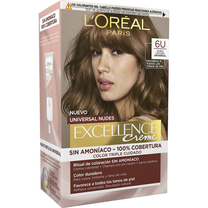 Permanente Kleur L'Oreal Make Up Excellence Donkerblond