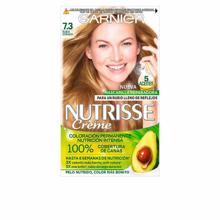Permanente Kleur Garnier Nutrisse Nº 73-Miel Dore (3 Stuks)