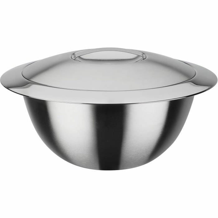 Saladekom GSW DESIGN 20 cm Zilverkleurig Metaal Roestvrij staal 2 L Thermisch 2 Onderdelen (2 Stuks)
