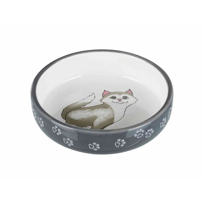 Voerbak voor katten Trixie Wit Grijs