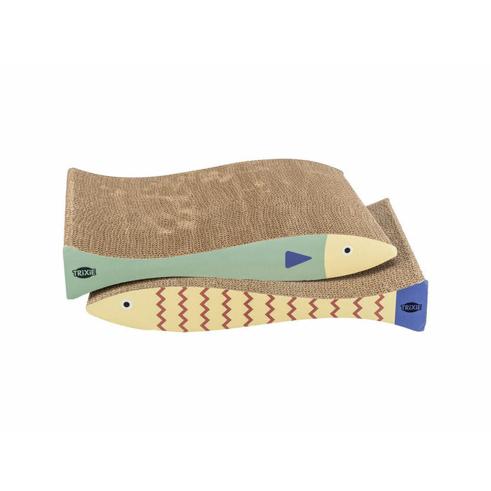 Krabpaal voor Katten Trixie Crème Munt Karton 40 × 30 × 11 cm (2 Onderdelen) (2 Stuks)