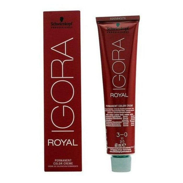 Permanente Kleur Igora Royal Schwarzkopf Igora Royal 3-0 Nº 3-0 Nº 9.0-rubio muy claro Nº 8.0-rubio claro 60 ml