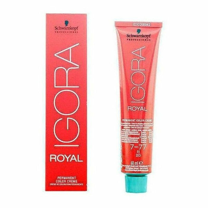 Permanente Kleur Igora Royal Schwarzkopf 609787 7-77 Nº 7-77 Nº 9.0-rubio muy claro Nº 8.0-rubio claro 60 ml