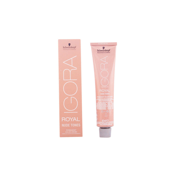 Permanente Kleur Igora Royal Nudes Schwarzkopf Igora Royal 8-46 Nº 8.0-rubio claro 60 ml (60 ml)