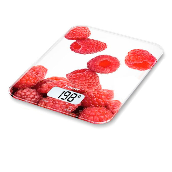 Keukenweegschaal Beurer KS 19 berry 5 Kg Wit Rood 5 kg