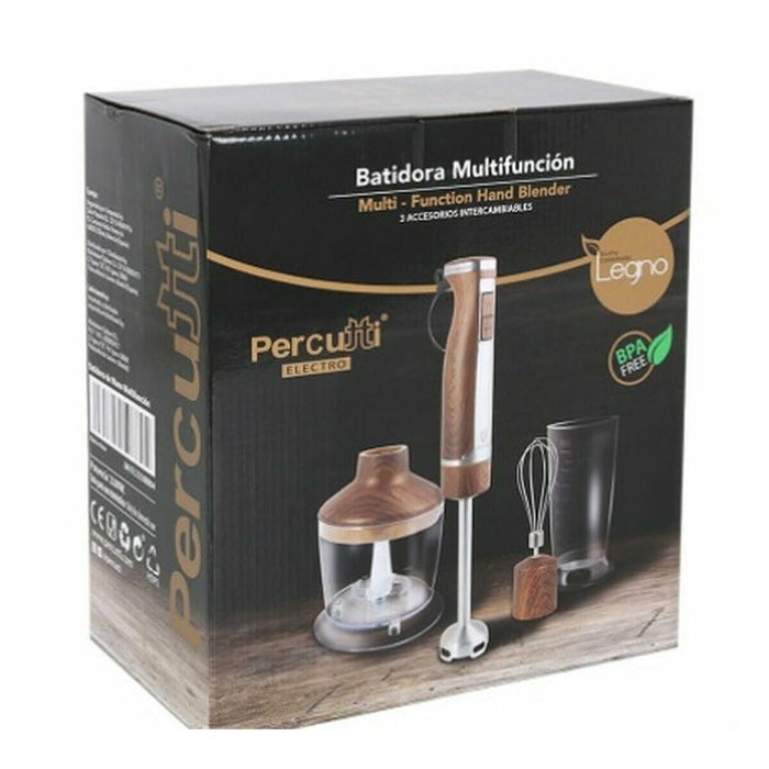 Multifunctionele Staafmixer met Accessoires Percutti Zwart 1100 W