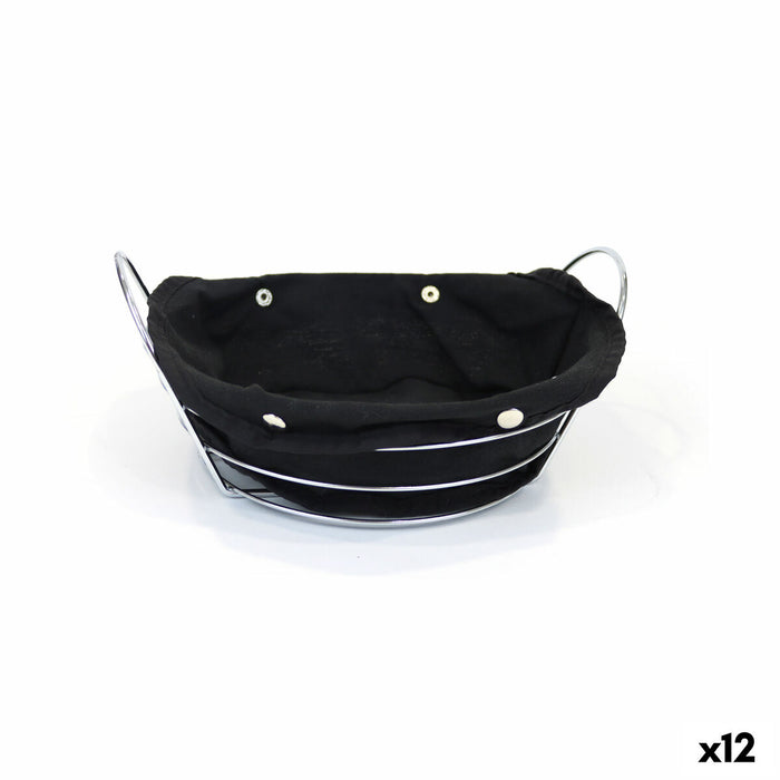 Broodmand My Bar Zwart Metaal 26 x 23,5 x 11,2 cm (12 Stuks)