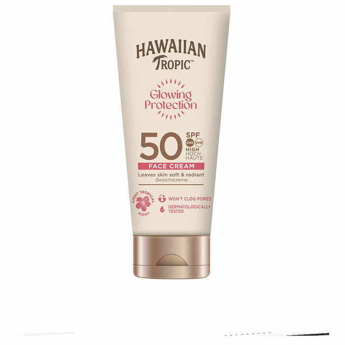 Gezichtszonnecrème Hawaiian Tropic GLOWING PROTECTION Spf 50 50 ml