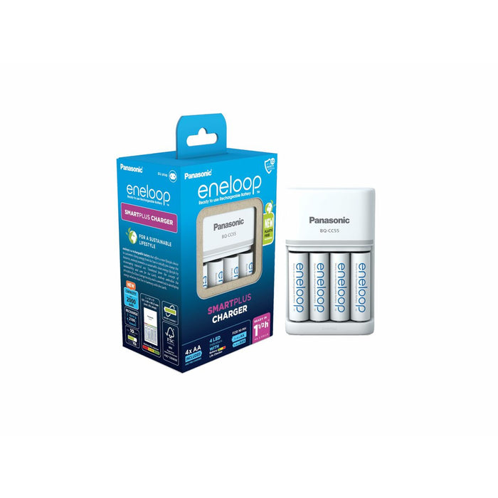 Batterijoplader Panasonic K-KJ55MCD40E Batterijen x 4