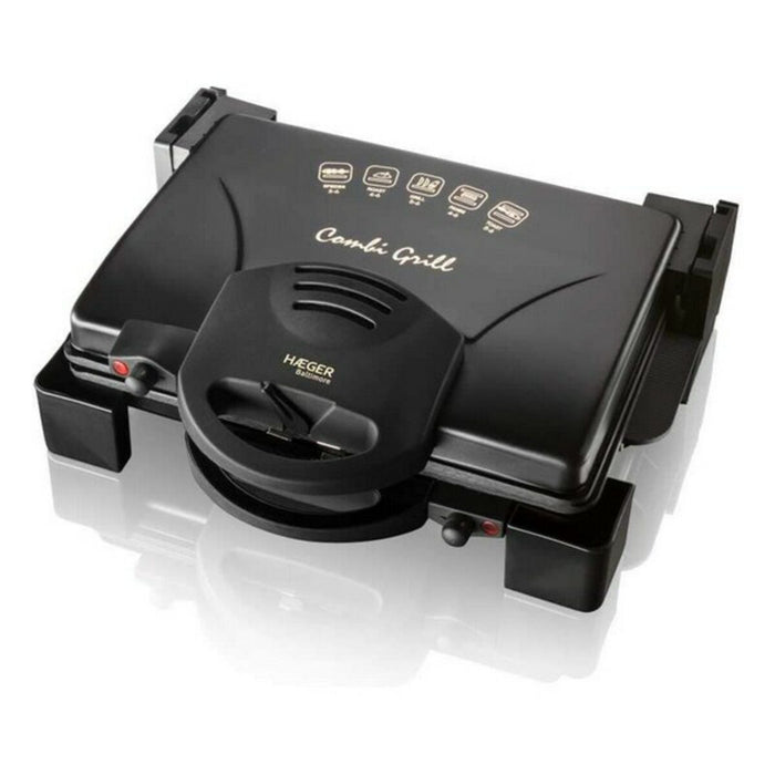 Grill Haeger GR-190.008A 1900W Zwart Roestvrij staal