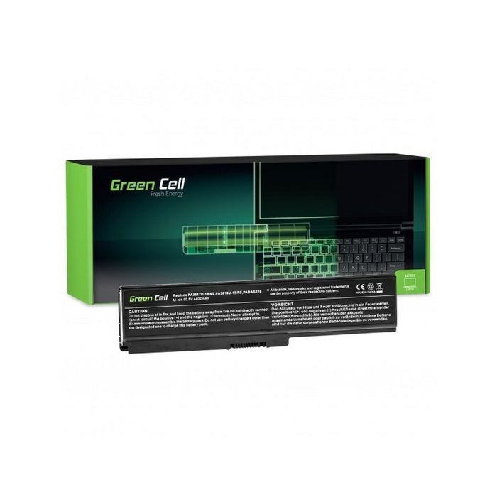 Laptopbatterij Green Cell TS03 Zwart 4400 mAh