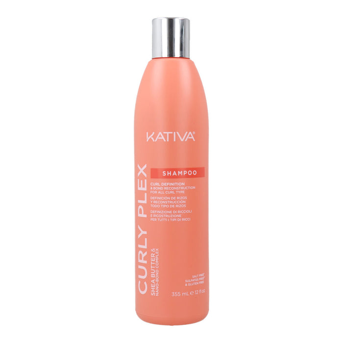 Shampoo voor Krullend Haar Kativa Curly Plex 355 ml