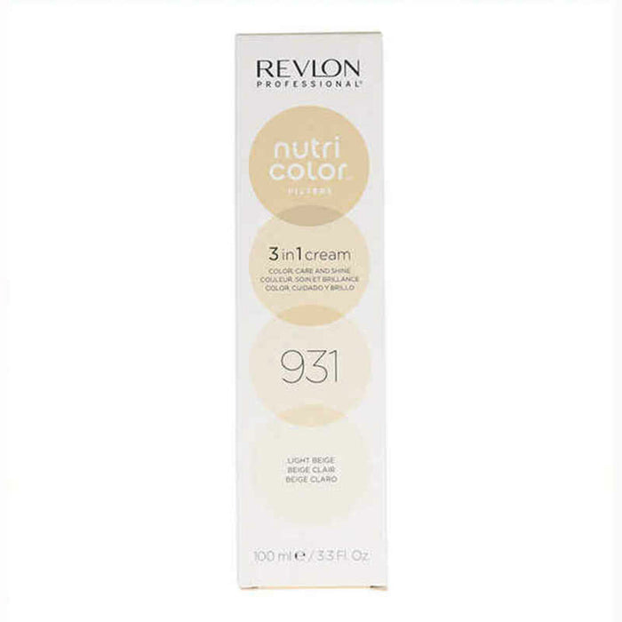 Permanente kleurcrème Revlon Nutri Color 3 in 1 931 - Light Beige (100 ml)