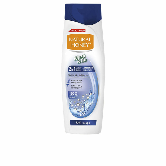 Shampoo en Conditioner Natural Honey Wash & Go Antiroos 330 ml