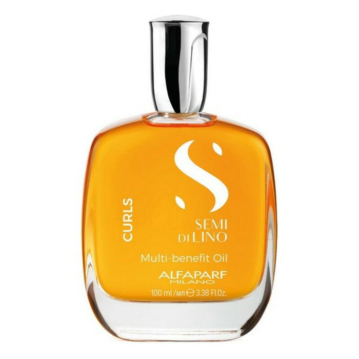 Haarolie Alfaparf Milano Semi Di Lino Multifunctioneel Krullend Haar (100 ml)