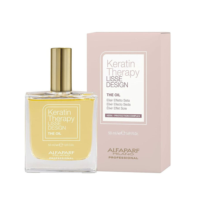 Haarolie Alfaparf Milano Lisse Design Keratin Therapy Zijdezachte afwerking 50 ml