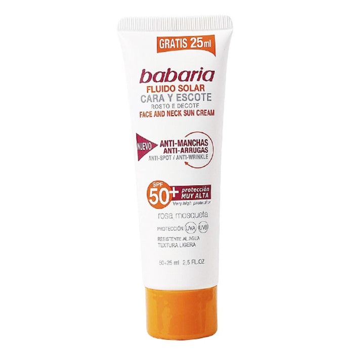 Gezichtszonnecrème SOLAR ADN SENSITIVE Babaria Spf 50 (75 ml) (Uniseks) (75 ml)
