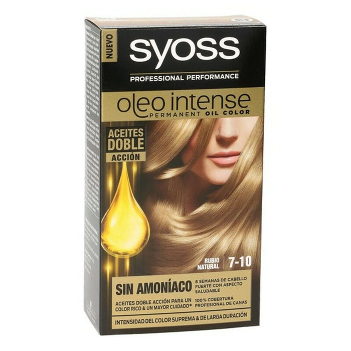Permanente Kleur   Syoss Olio Intense Geen ammoniak Nº 7,10 Blond Natuurlijk