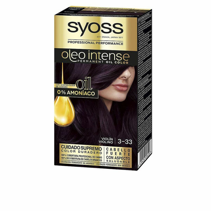 Haarkleur Zonder Ammoniak Syoss Olio Intense Nº 3,22 Nº 9.0-rubio muy claro (5 uds)