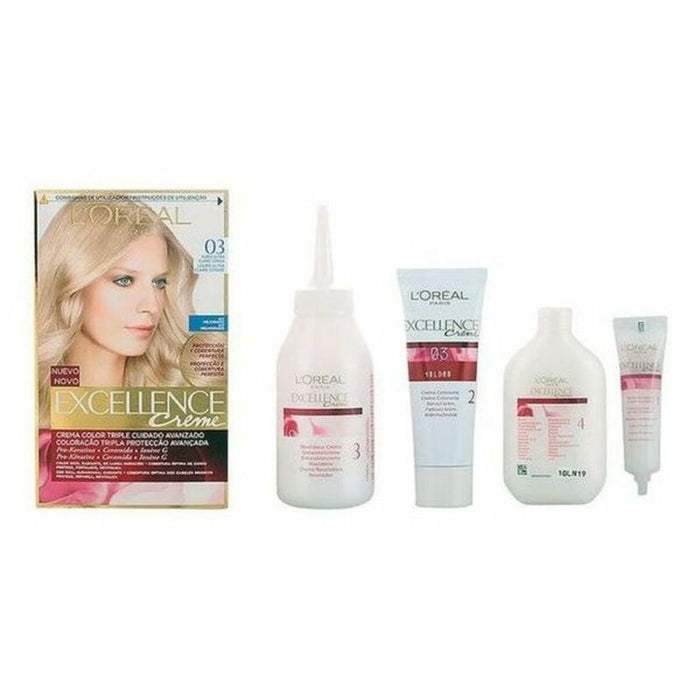 Permanente Kleur Excellence L'Oreal Make Up 8411104004764 Ultra Light Ash Blonde Nº 9.0-rubio muy claro Nº 8.0-rubio claro 192 m