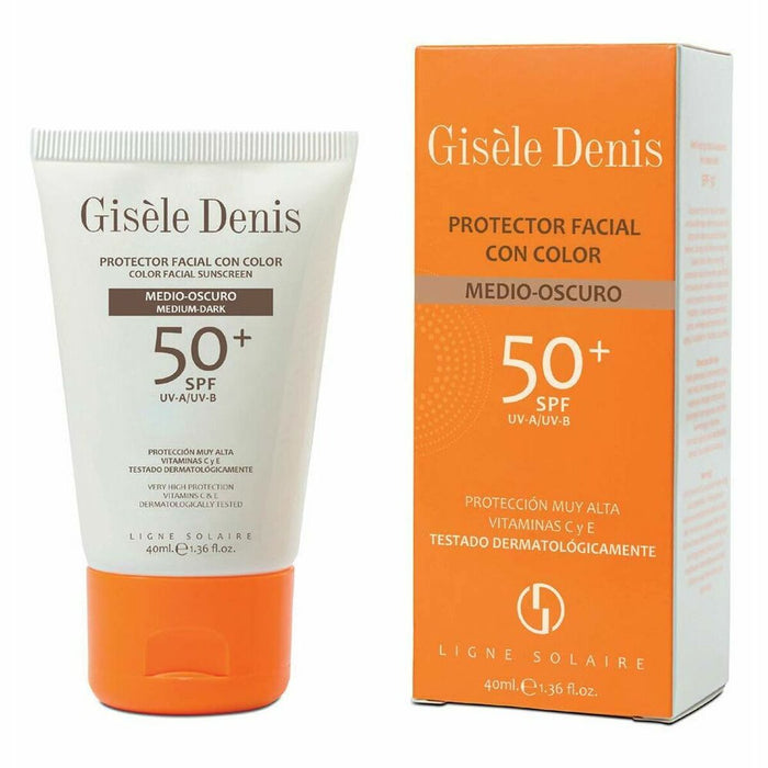 Zonnebrandcrème met Kleur Gisèle Denis SPF 50+ Medium Dark (40 ml)