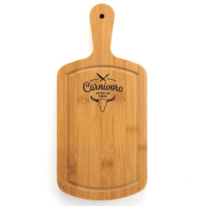 Snijplank Quid Carnivoro Bruin Hout Staal 35 x 16 x 2 cm