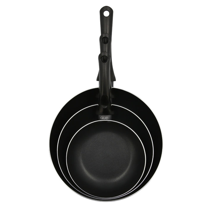 Pannenset Quid Country Gestampt aluminium Blauw Bakeliet (3 Onderdelen)