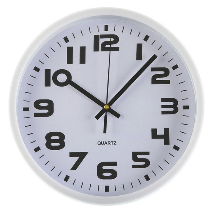 Muurklok Versa Wit Plastic 3,8 x 25 x 25 cm