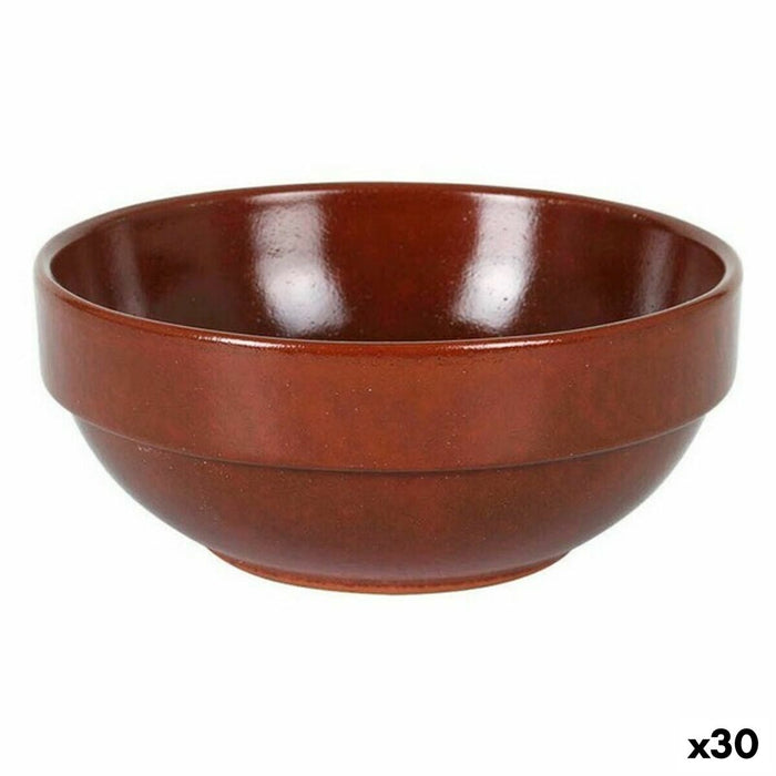 Kom Azofra Stapelbaar Bruin 13,3 x 5,5 cm (30 Stuks) (13,3 x 5,5 cm)