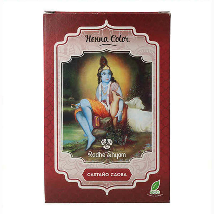 Semi-permanente kleurstof Henna Radhe Shyam 001320001 Mahoniebruin (100 g)