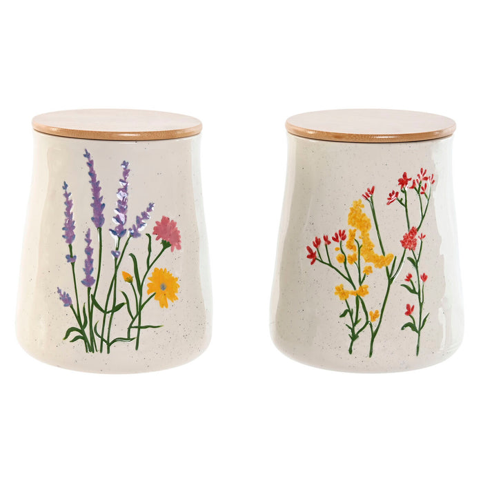 Tin Home ESPRIT Multicolour Blommor Shabby Chic (2 Stuks)