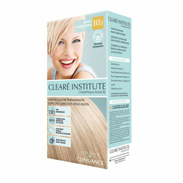 Permanente kleurcrème Clearé Institute Colour Clinuance Nº 10.1-rubio champagne