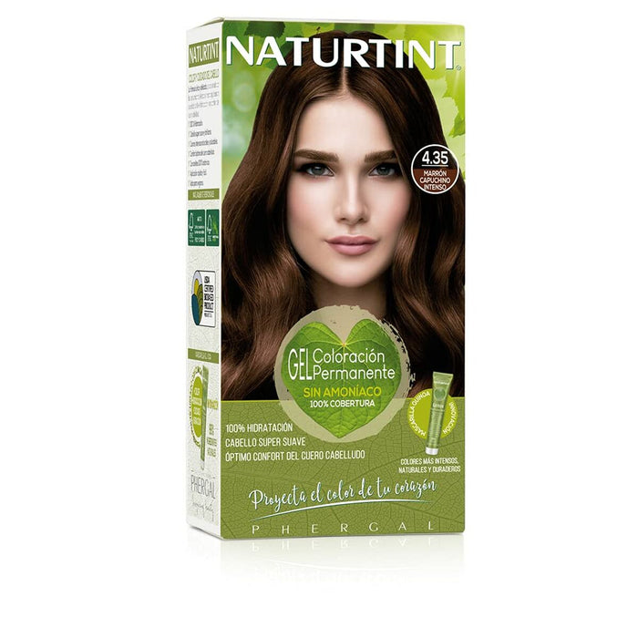 Permanente Kleur Naturtint Naturtint 4.35 marrón capuccino intenso Geen ammoniak (170 ml)