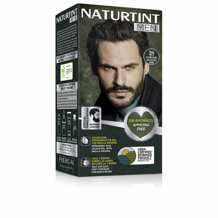 Permanente Kleur Naturtint NATURTINT MEN 3 - Donkerbruin