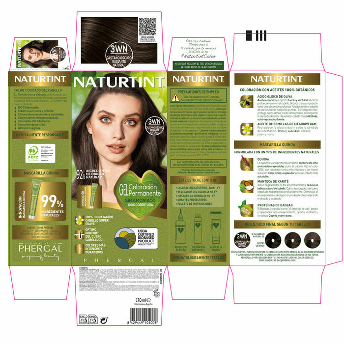 Haarmasker Naturtint NATURTINT COLORACIÓN 170 ml