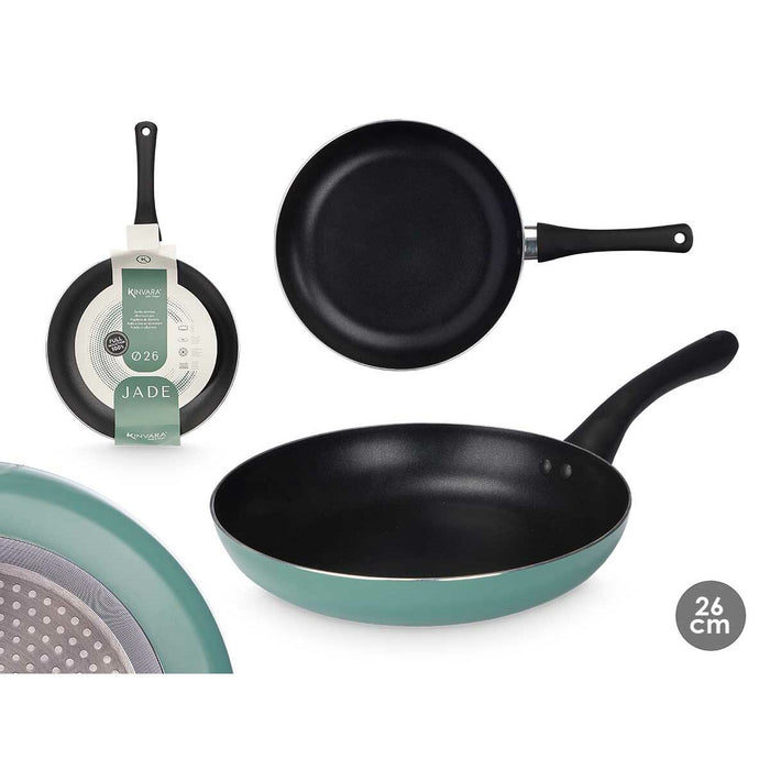 Antiaanbakpan Kinvara 10596 Groen Aluminium 26 cm Inductie